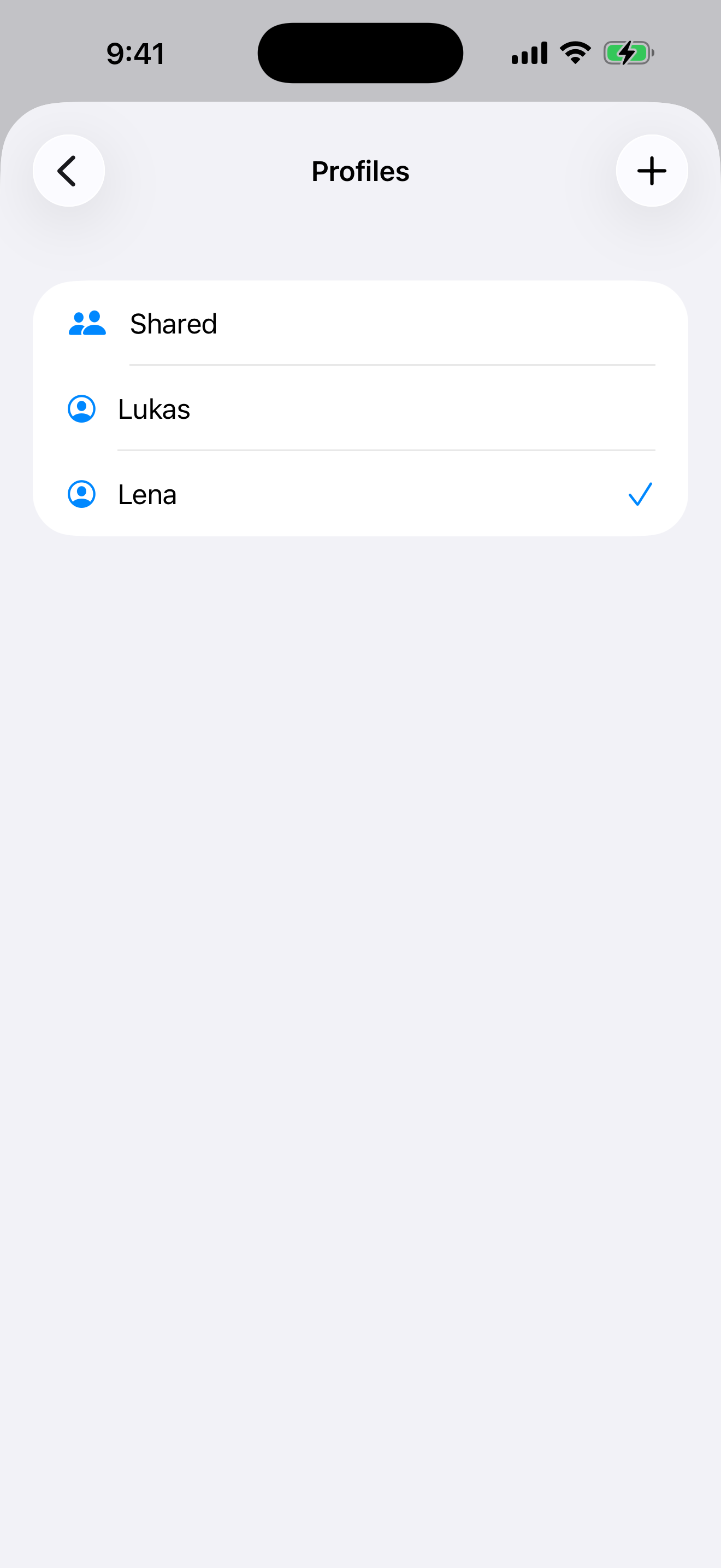 CashierX profil seçim ekranı